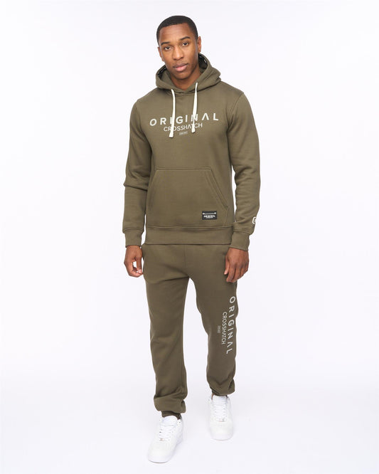 Jamals Hoodie & Joggers Set Dark Olive