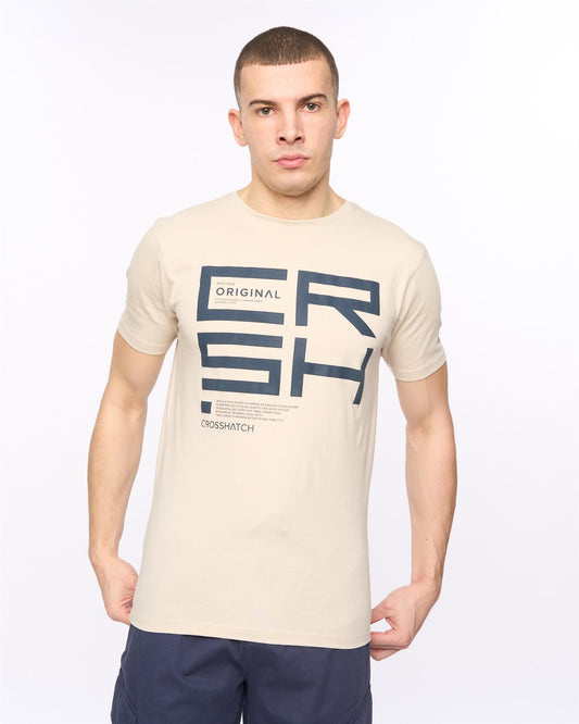 Squarebox T-Shirt Light Stone