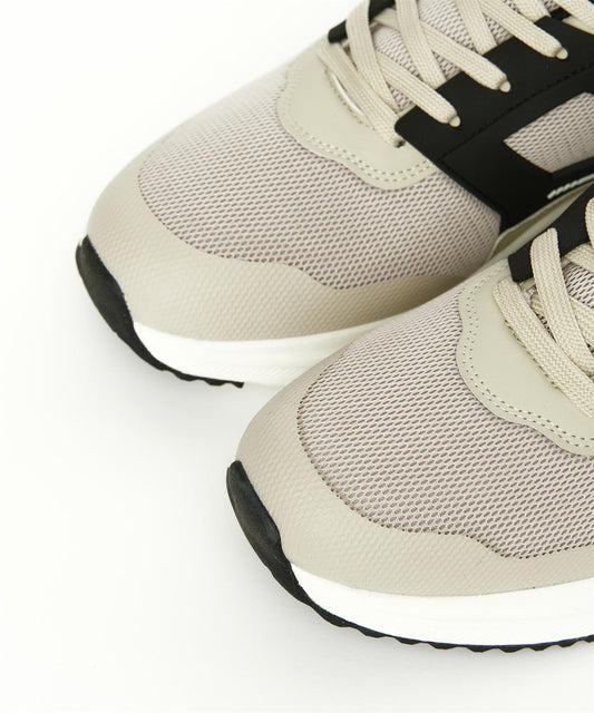 Holywell Knit Trainers Stone/White