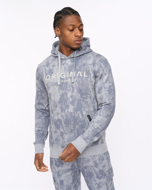 Bardon Camo Hoodie Steel Blue