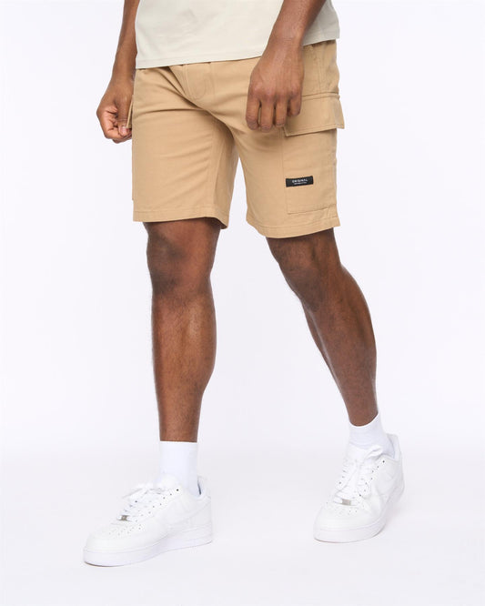 Utilate Elastic Waist Cargo Shorts Stone