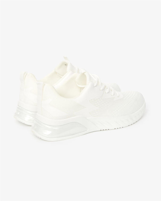 Earsdon Knit Trainers White