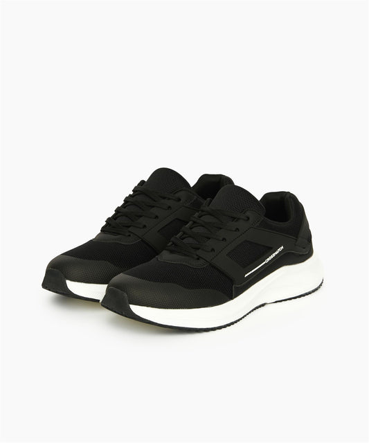 Holywell Knit Trainers Black/White
