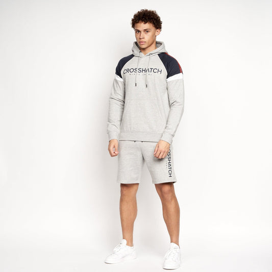 Reginald Hoodie & Shorts Set Grey Marl