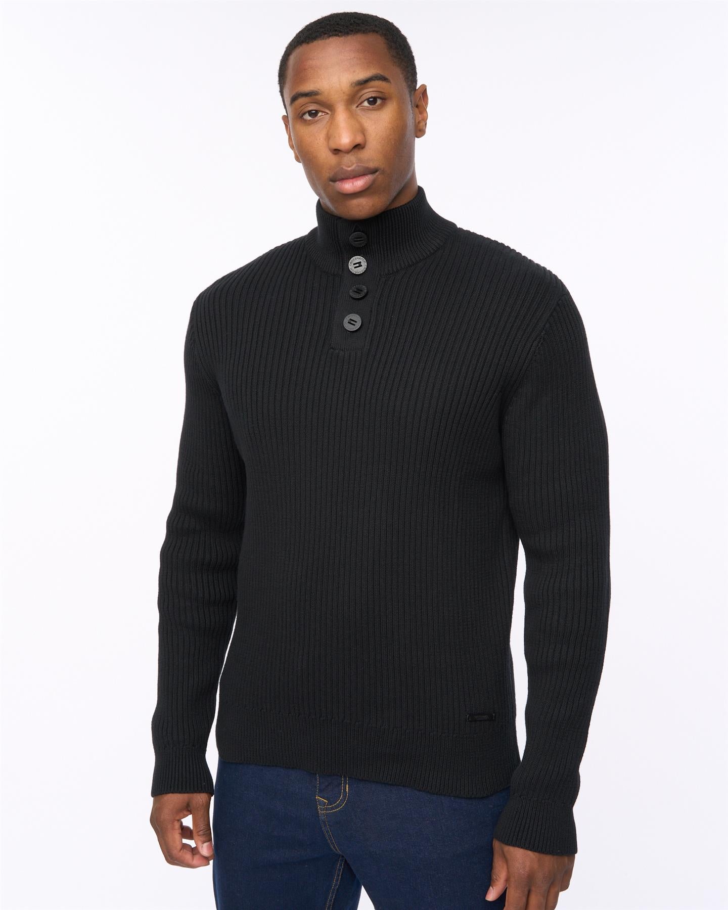 Wellburys Chunky Knit Black – Crosshatch