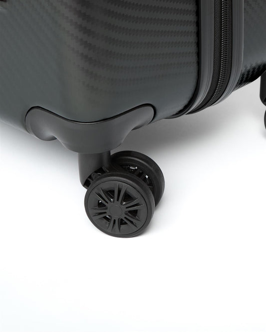 Escapade Embossed Suitcase 3pk Black