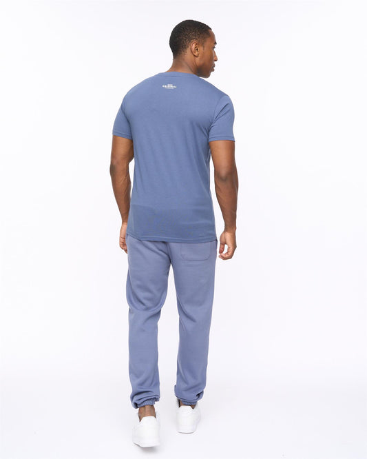 Mappedout T-Shirt & Joggers Set Denim Blue