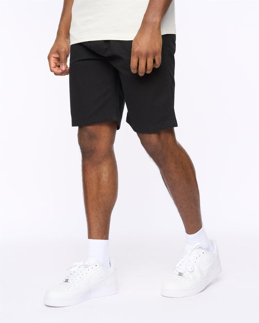 Blansmoore Elastic Waist Shorts Black