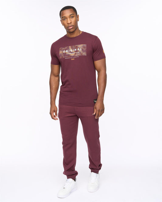 Mappedout T-Shirt & Joggers Set Raisin