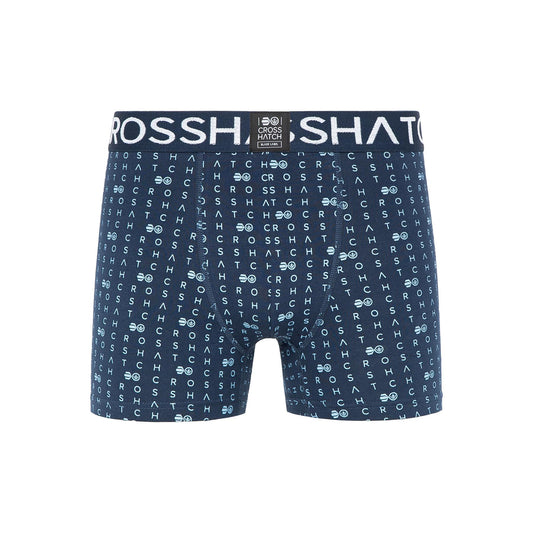 Gridline Boxers 3pk Denim Blue
