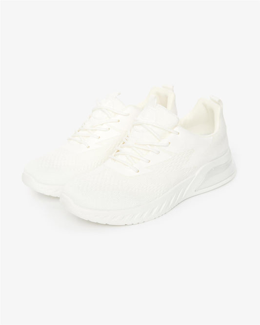 Earsdon Knit Trainers White