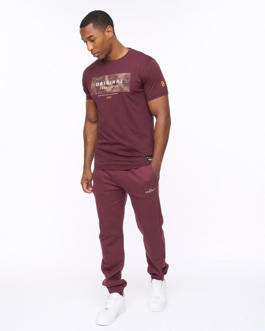 Mappedout T-Shirt & Joggers Set Raisin
