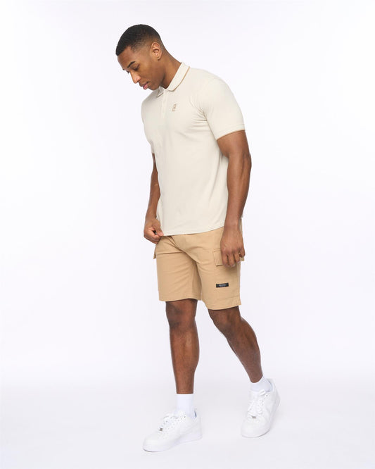 Utilate Elastic Waist Cargo Shorts Stone