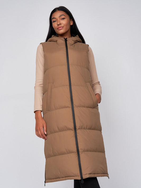 Ladies Alaiya Gilet Camel