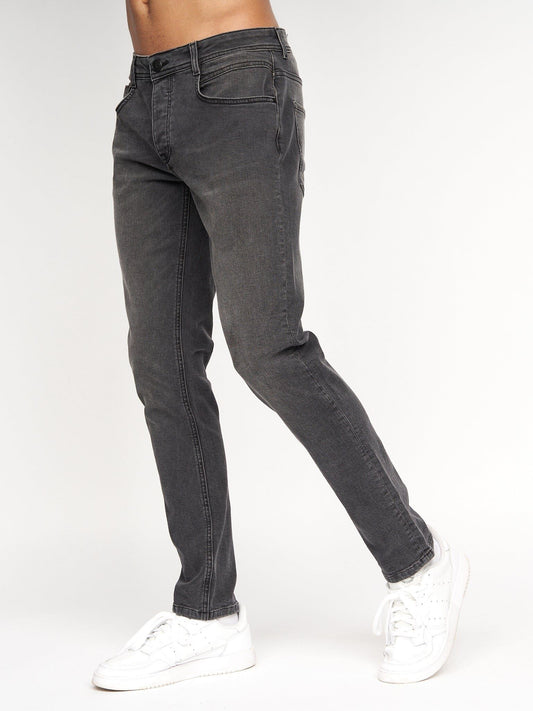 Sheldons Slim Fit Jeans Dark Charcoal