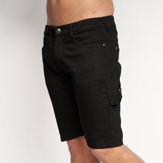 Carpenter Denim Shorts Black Wash