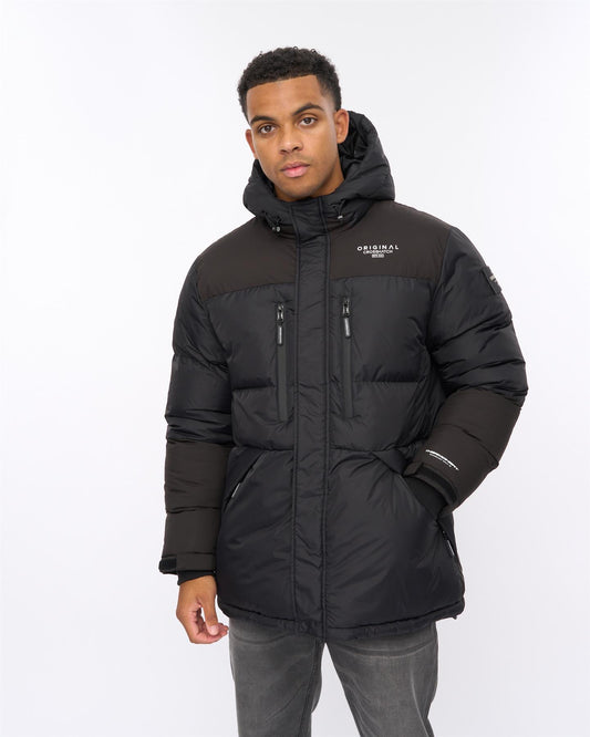 Squadage Panel Jacket Black