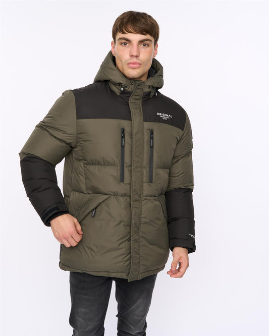 Squadage Panel Jacket Olive