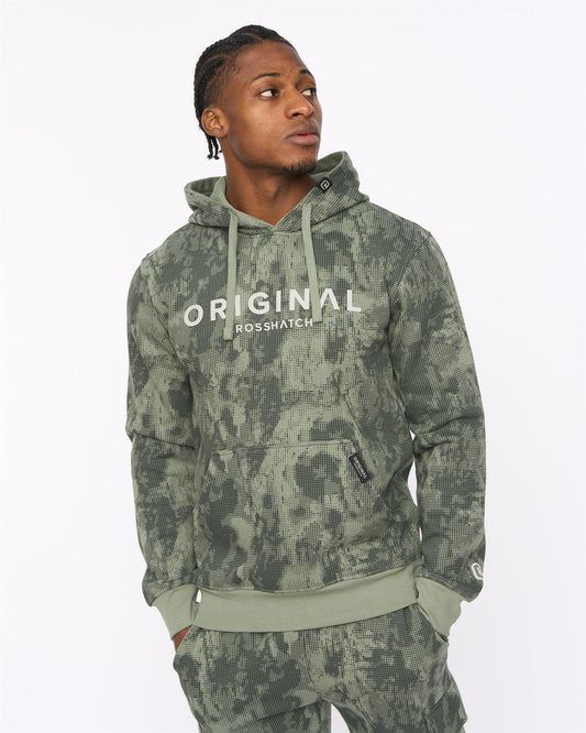 Bardon Camo Hoodie Olive