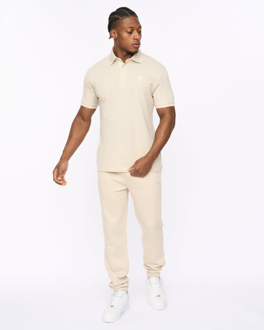 Preece Polo & Jogger Light Stone