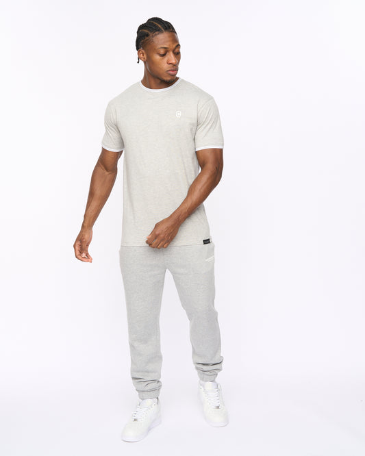 Preece T-Shirt & Jogger Grey Marl