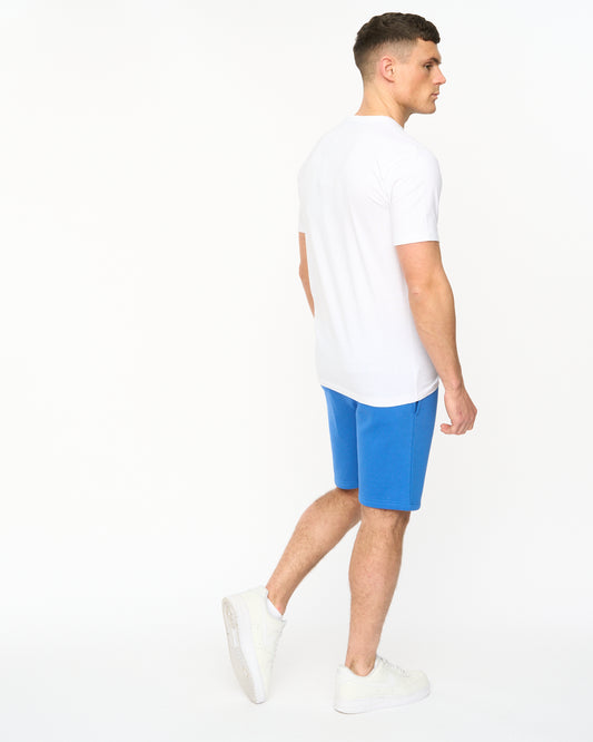 Kensby T-Shirt & Jog Short White / Royal Blue