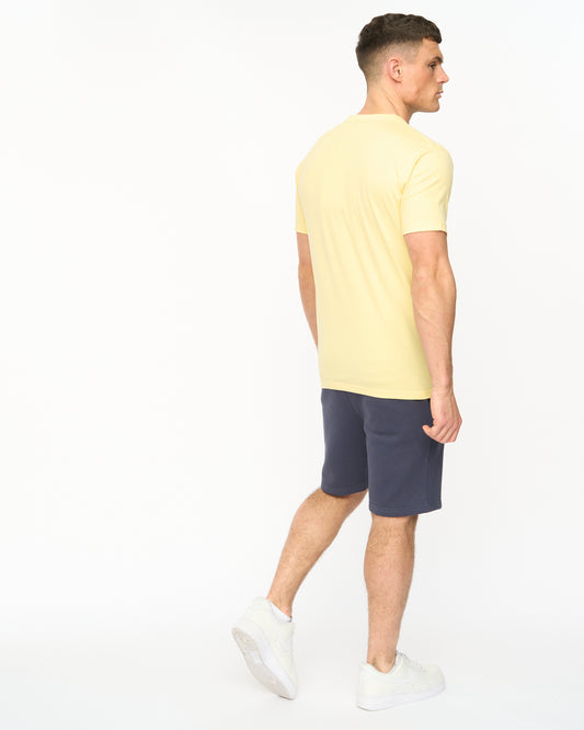 Kensby T-Shirt & Jog Short Yellow / Navy