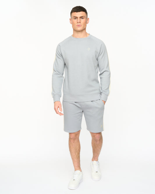 Cresswill Crew Sweat & Jog Short Steel Blue