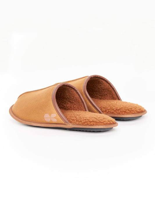 Tinuviel Fur Slipper Mule Brown