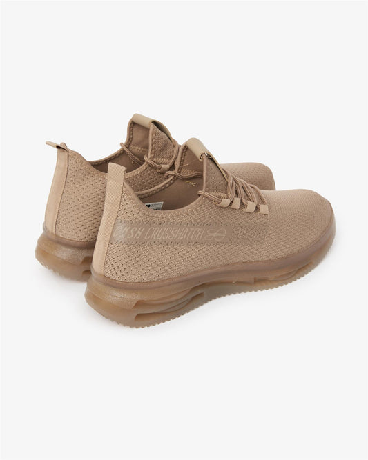 Matfen Flyknit Trainers Sand