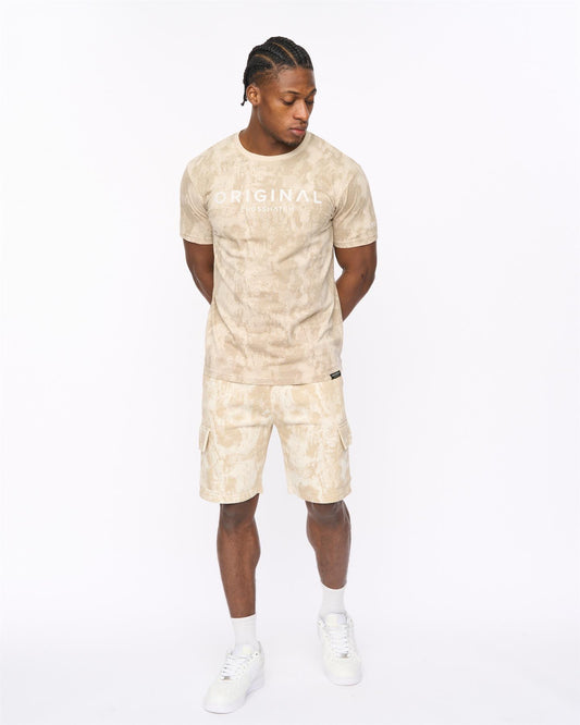 Bardon Camo Cargo Shorts Neutral