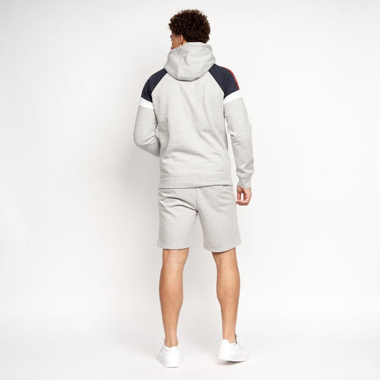 Reginald Hoodie & Shorts Set Grey Marl