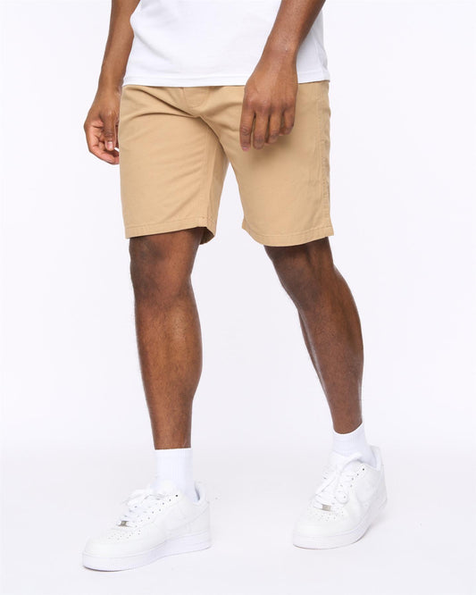 Blansmoore Elastic Waist Shorts Stone