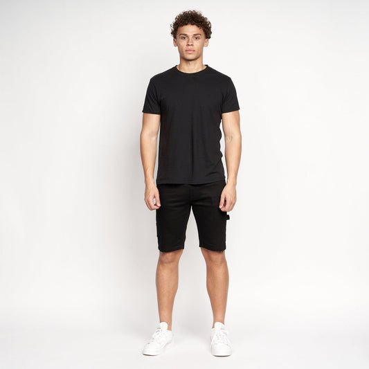 Carpenter Denim Shorts Black Wash