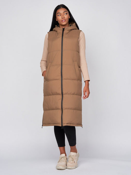 Ladies Alaiya Gilet Camel