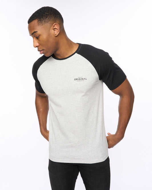 Meza T-Shirt Grey Marl/Black