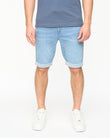 Youlgreeve Belted Denim Shorts Light Wash