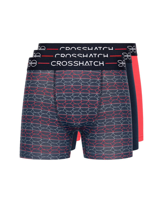 Locky Boxers 3pk Red Mix
