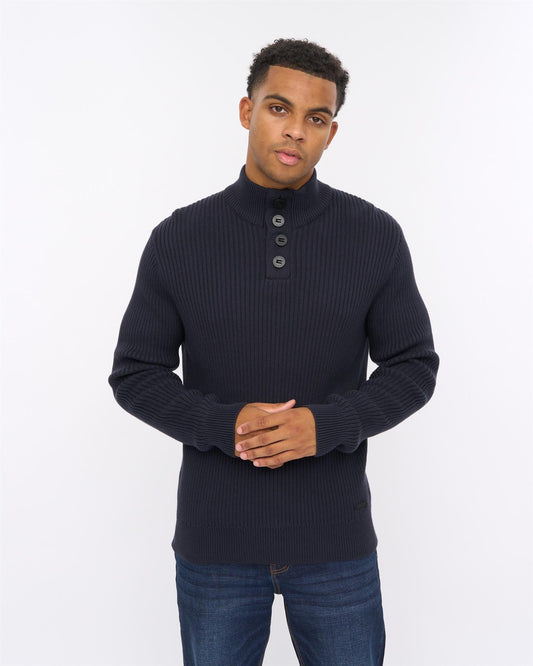 Wellburys Chunky Knit Navy