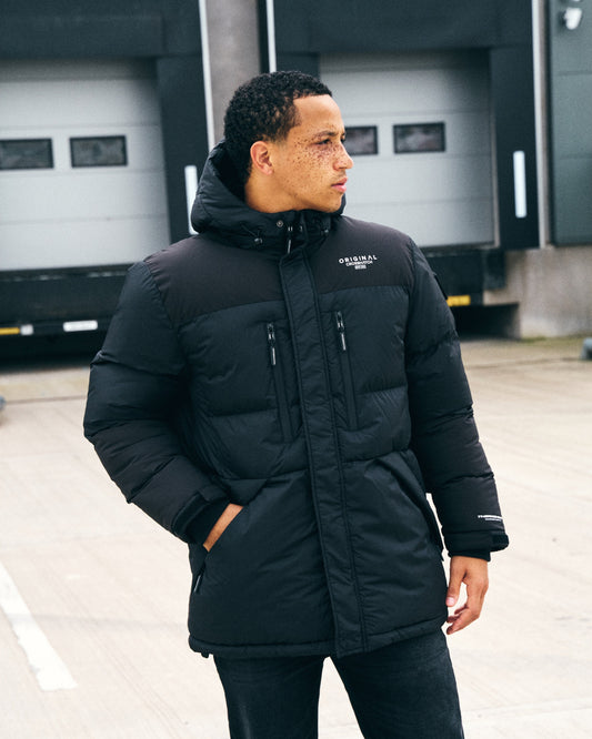 Squadage Panel Jacket Black