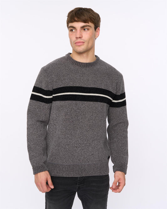 Roundall Chenille Knit Grey Marl