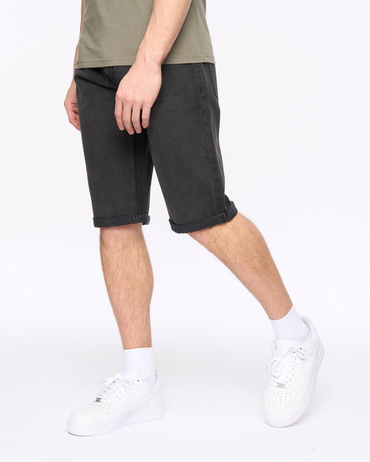 Tillforth Denim Shorts Black Wash
