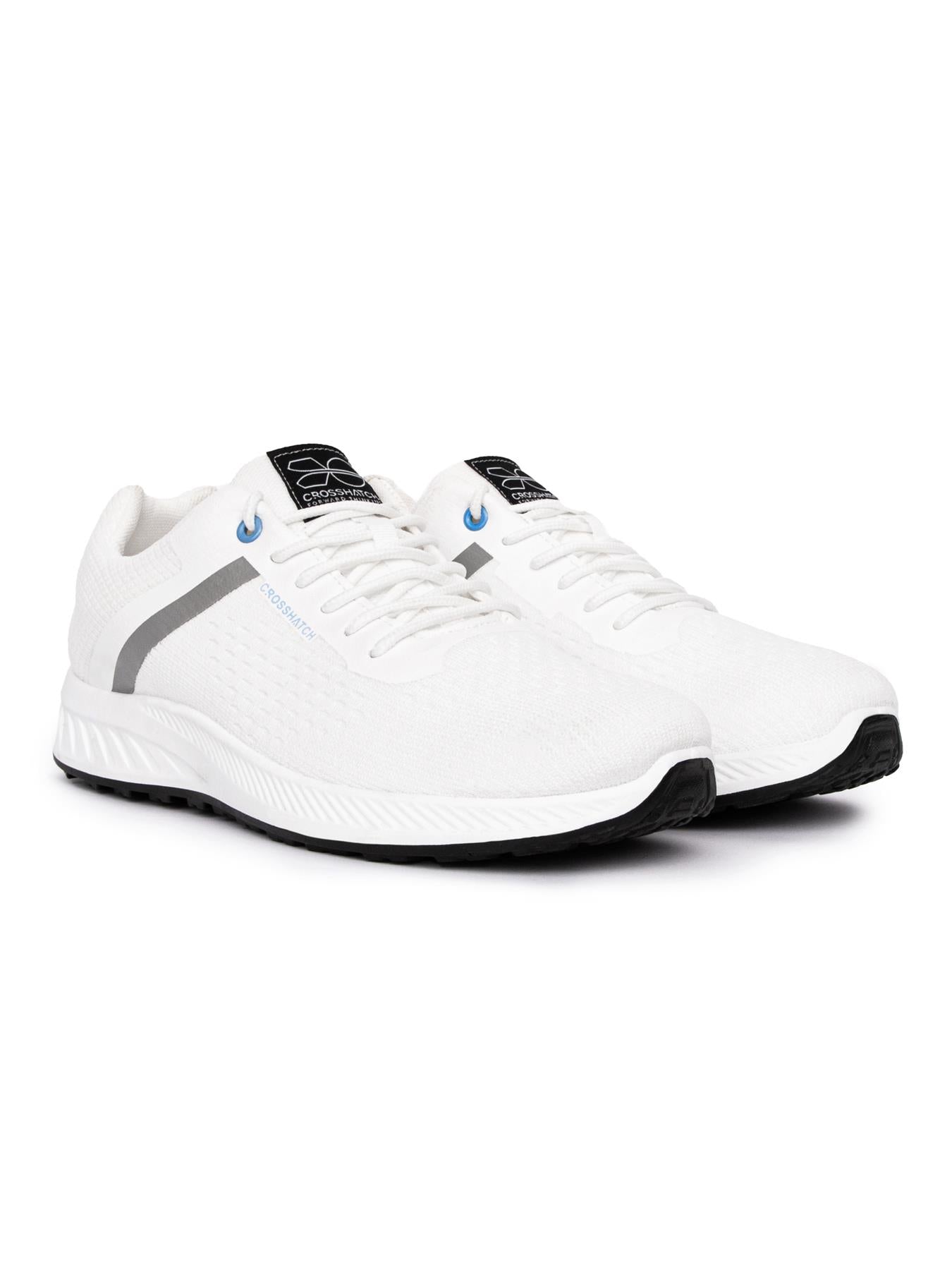 crosshatch Kamran Trainers White