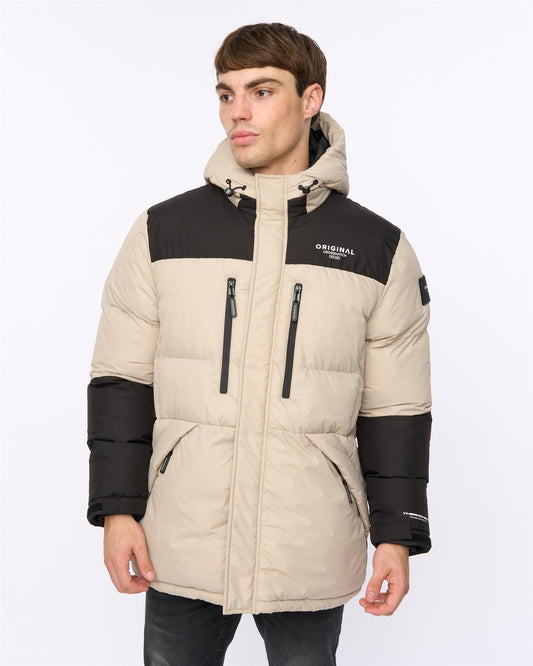 Squadage Panel Jacket Stone