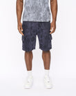 Bardon Camo Cargo Shorts Navy