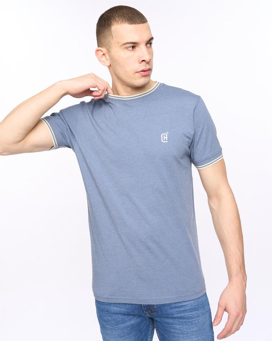 Deuxtip T-Shirt China Blue Marl