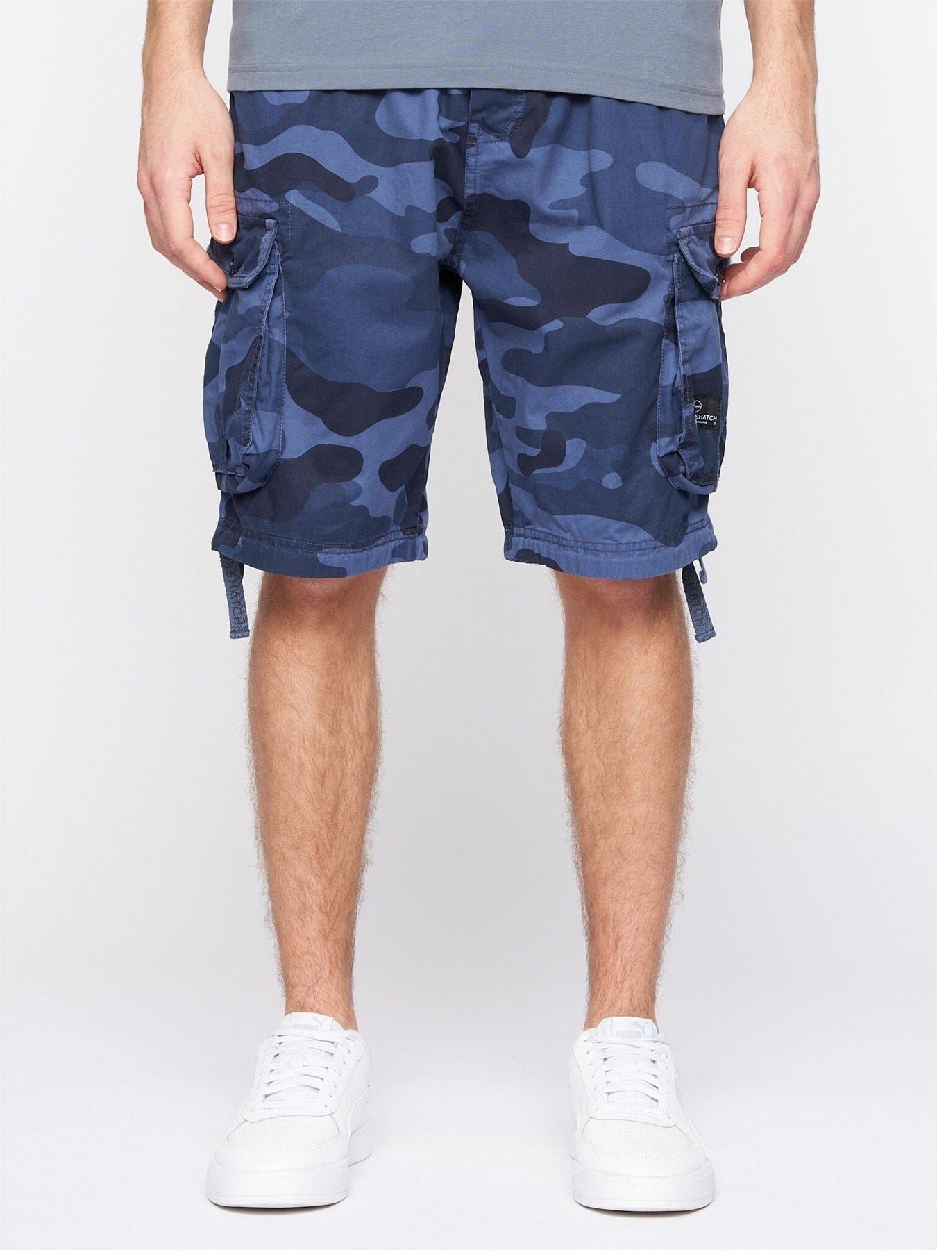 Jimster Shorts Blue Camo – Crosshatch