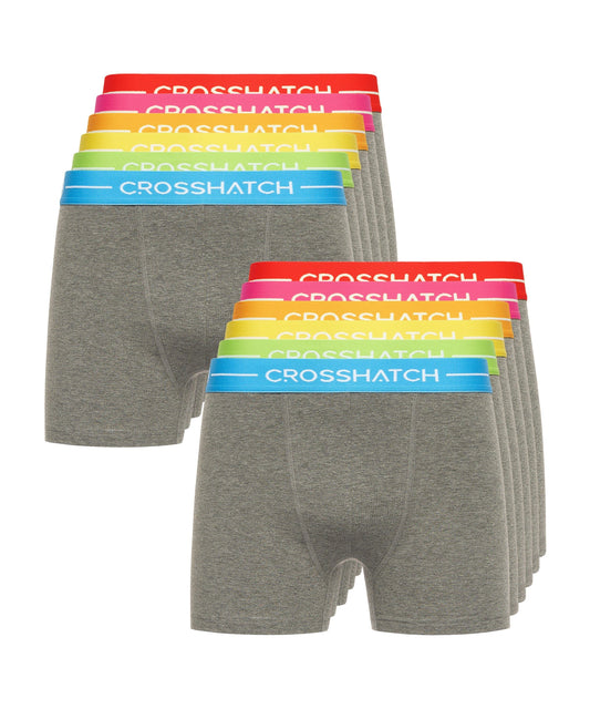 Astral Bright Boxers 12pk Charcoal Marl