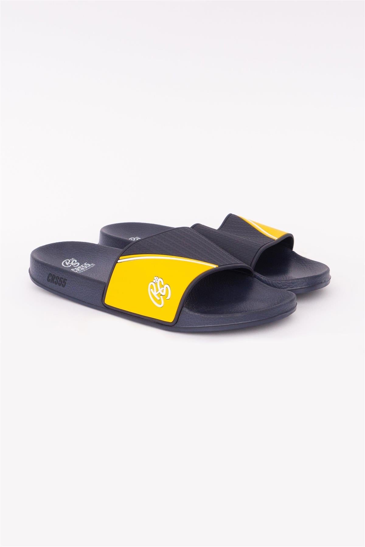 Ventamoore Sliders Navy Yellow