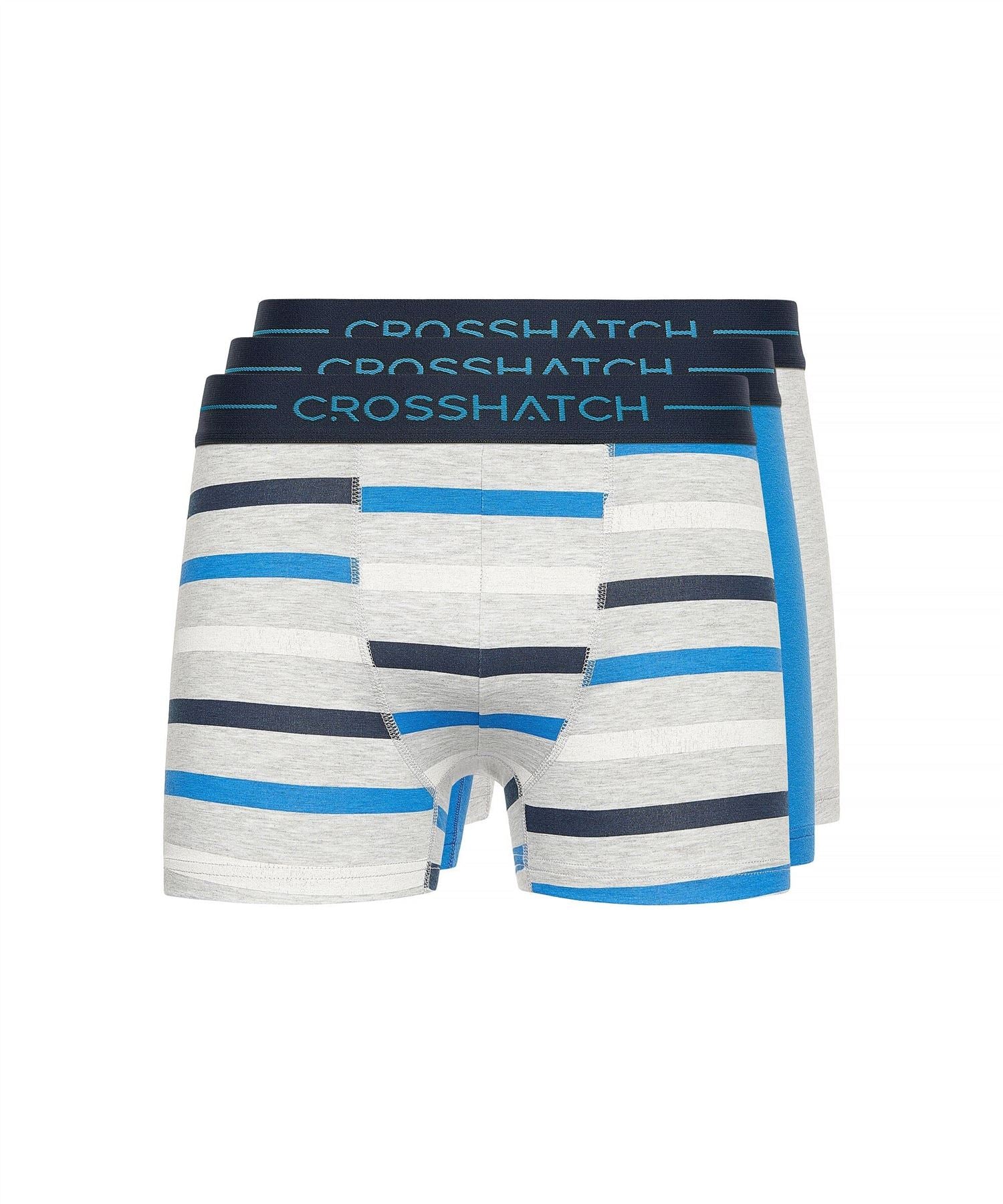 crosshatch Warbler Boxers 3pk Blue